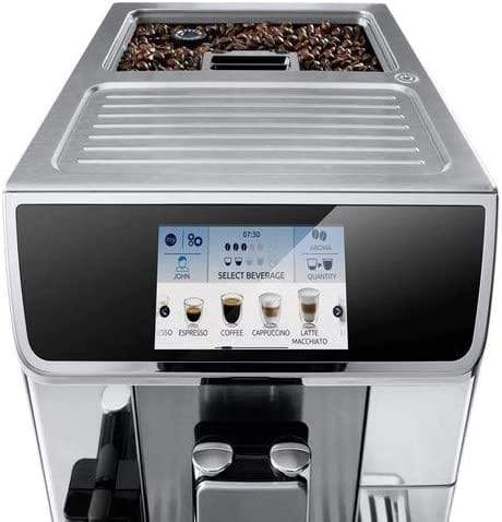 De'Longhi PrimaDonna Elite Fully Automatic Coffee Machine Silver ECAM 650.85.MS - Jashanmal Home