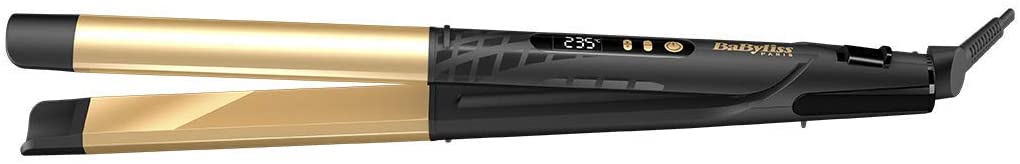 Babyliss St440Sde,Gold Ceramic 25Mm Straightener 3 Temperatures, Gold,