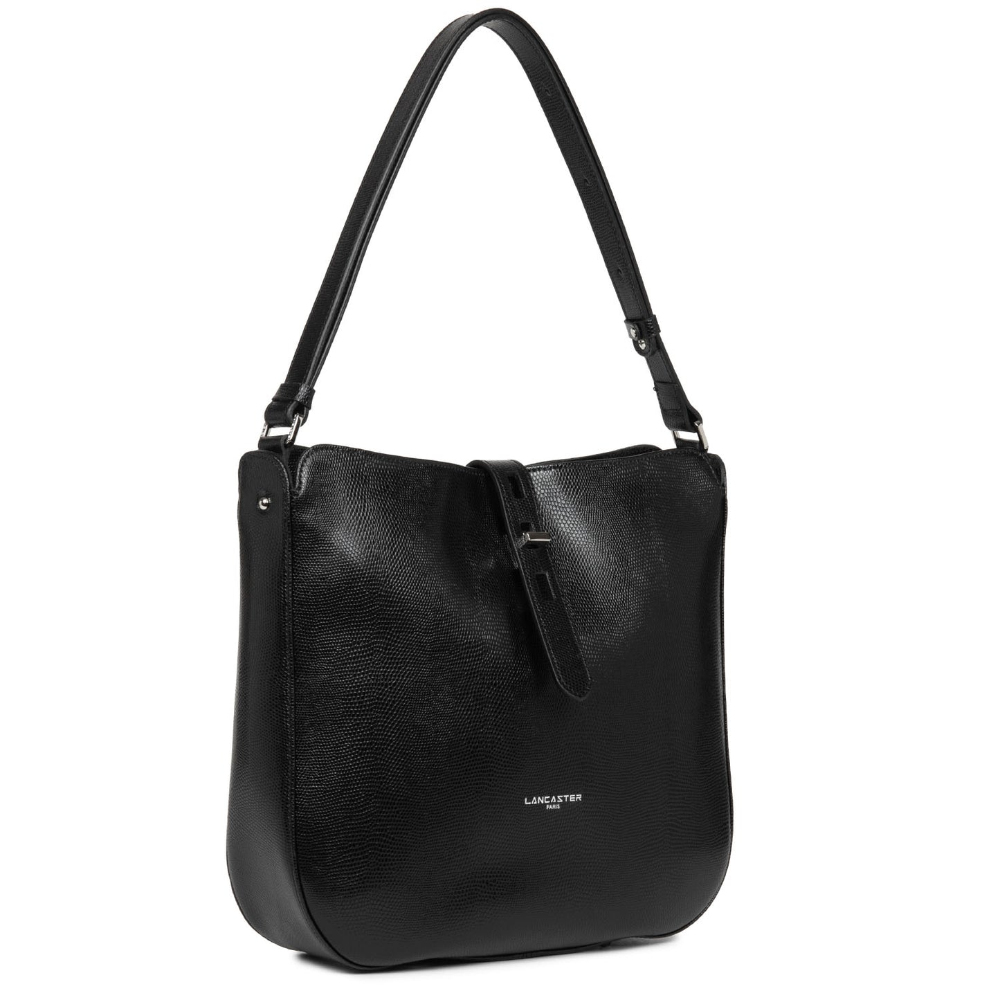 Lancaster Lucertola Hobo Bag Noir