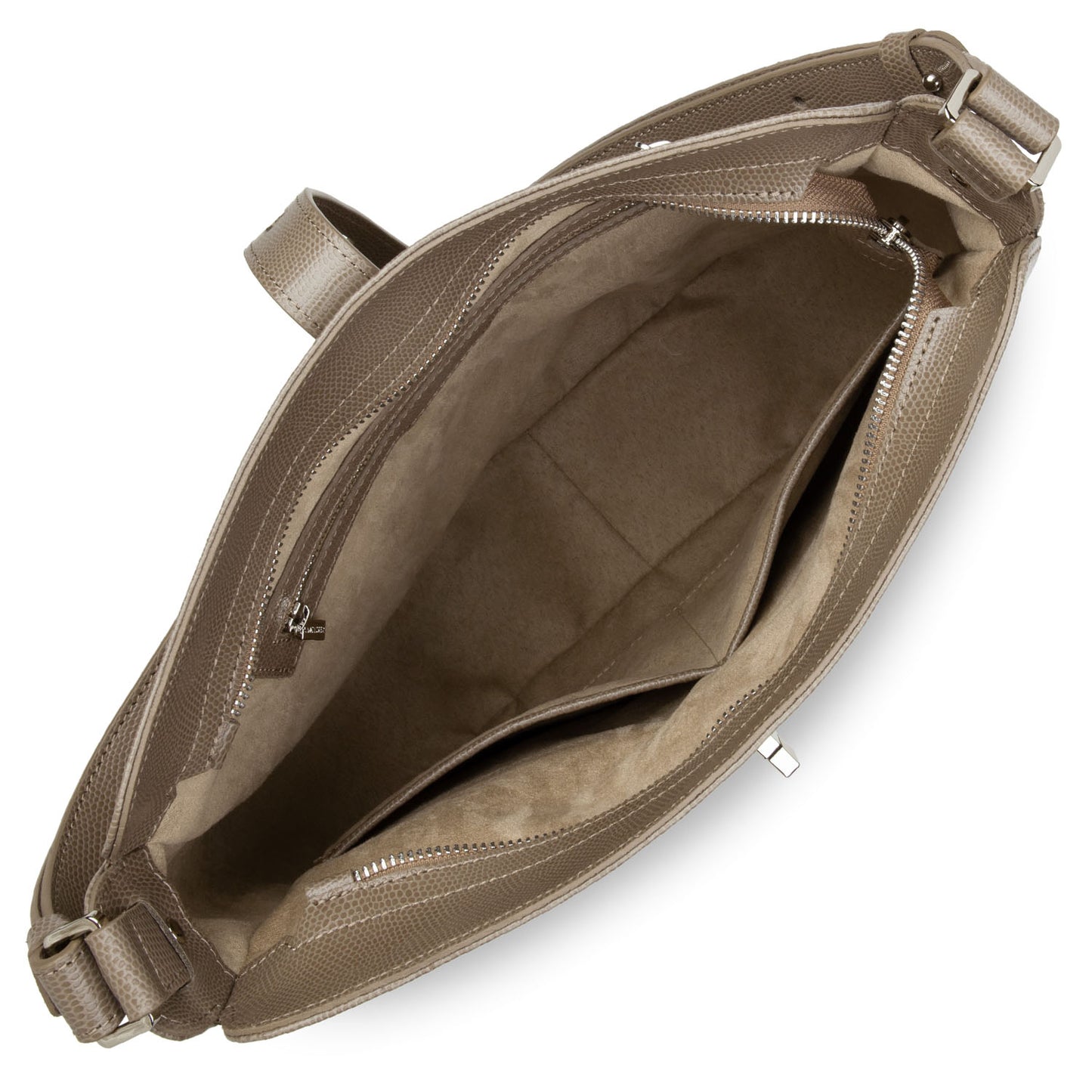 Lancaster Lucertola Hobo Bag Taupe