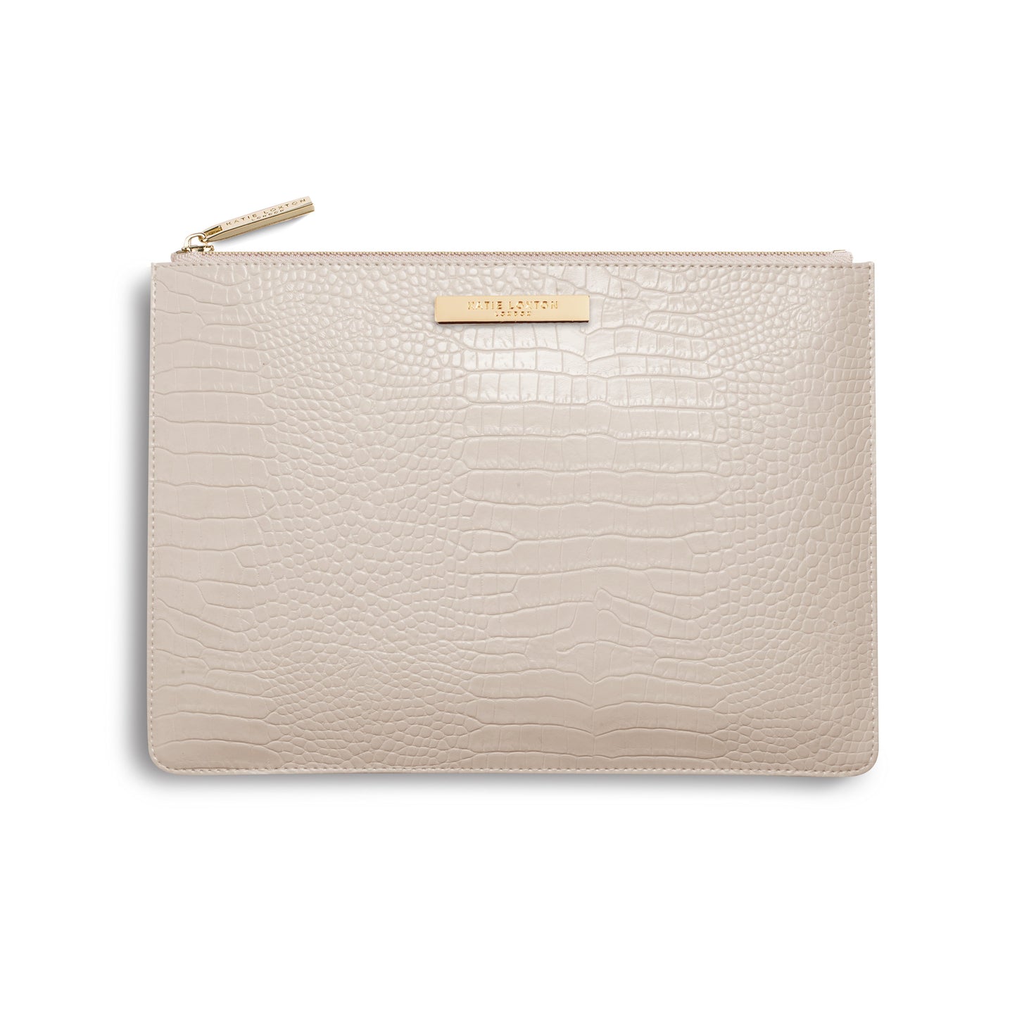 KTLX CELINE FAUX CROC LUXE CLUTCH OYSTER - Jashanmal Home