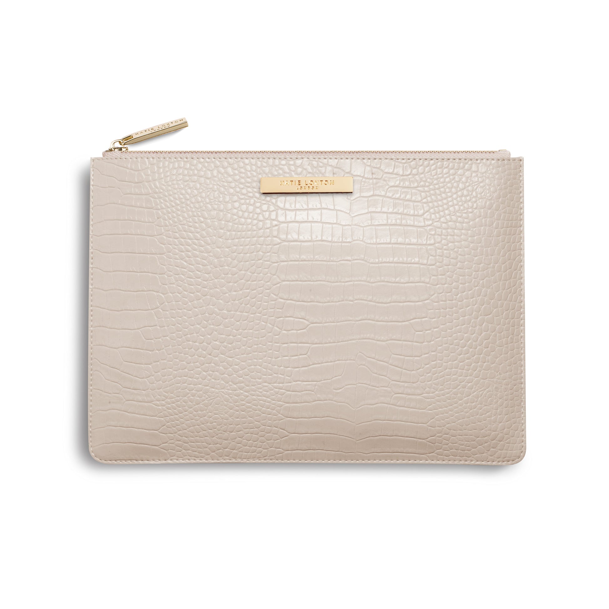 KTLX CELINE FAUX CROC LUXE CLUTCH OYSTER - Jashanmal Home