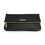 Ktlx Alise Soft Pebble Fold Over Clutch Black