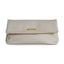 Ktlx Alise Soft Pebble Fold Over Clutch Stone