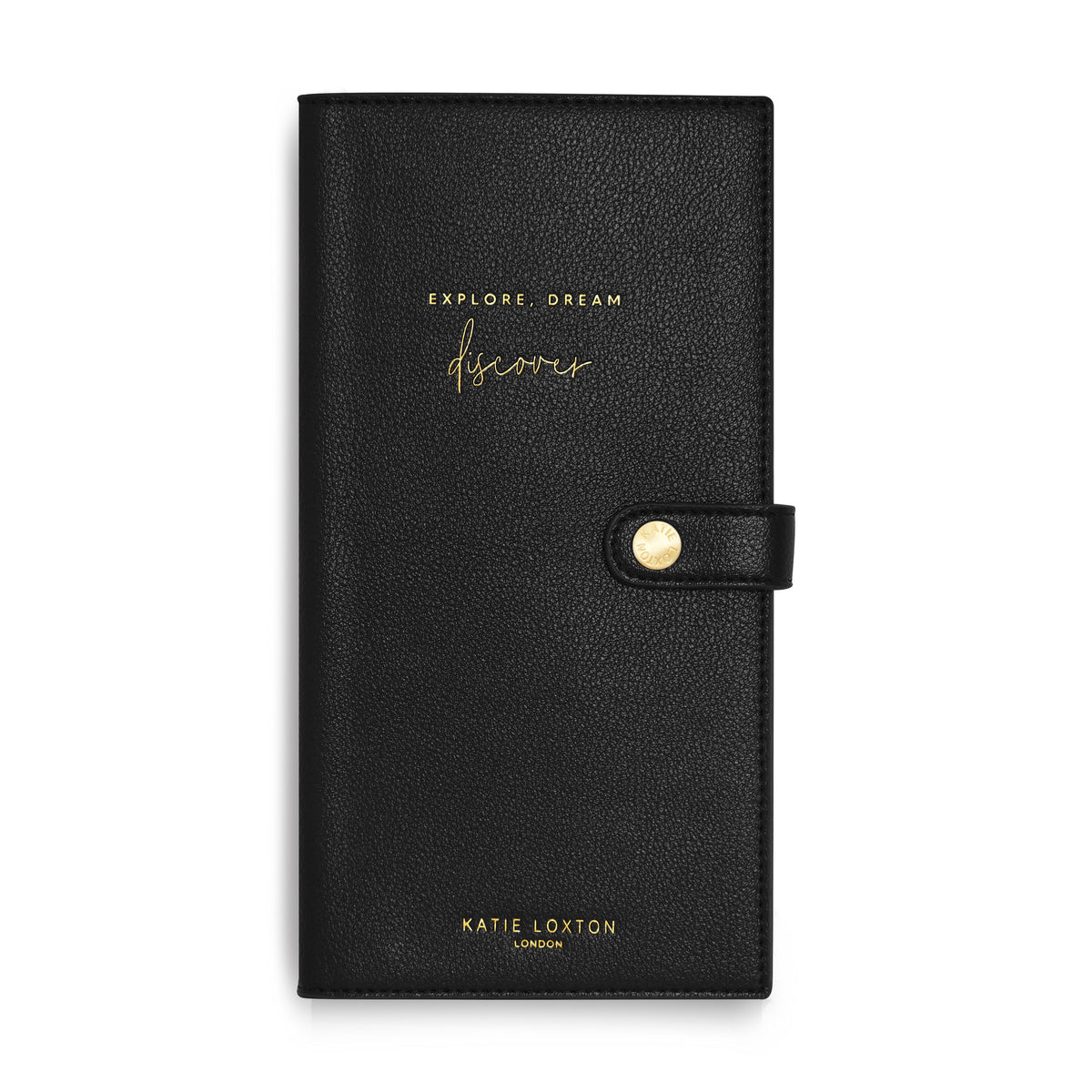 KTLX TRAVEL WALLET EXPLORE DREAM DISCOVER BLACK - Jashanmal Home