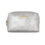 Ktlx Make Up Bag Metallic Lizard Silver