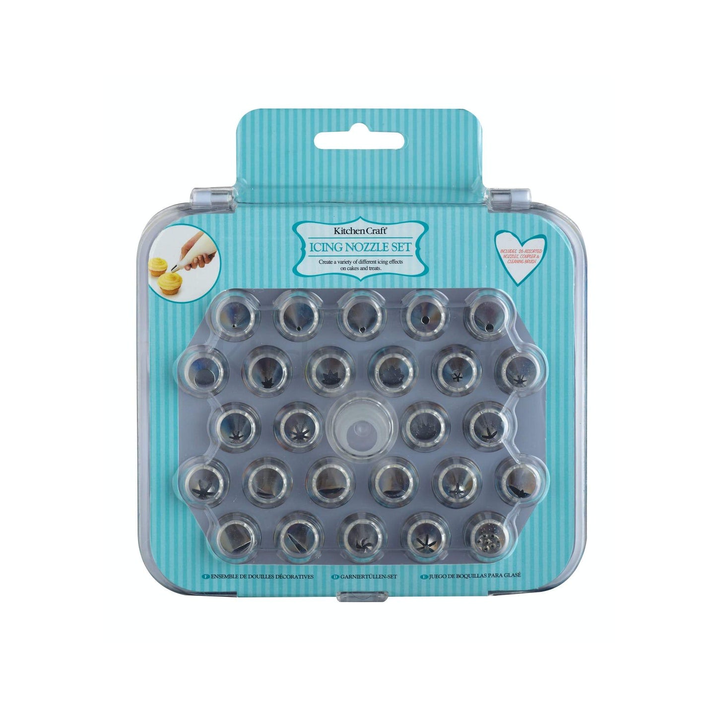 Kitchen Craft Twinty Eight Piece Icing Nozzle Set - Sdiiceset28 Set Steel
