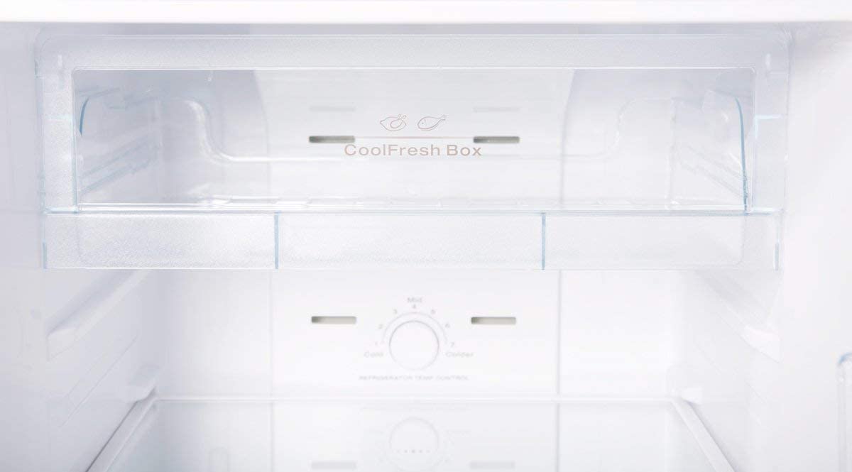 Hoover 230 Liters Top Mount Refrigerator, Silver - Htr330L-S