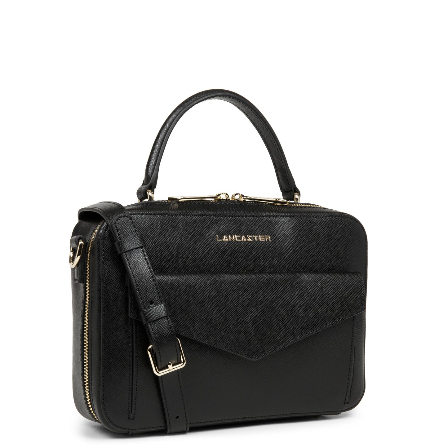 Lancaster Signature Saffiano Handbag Noir