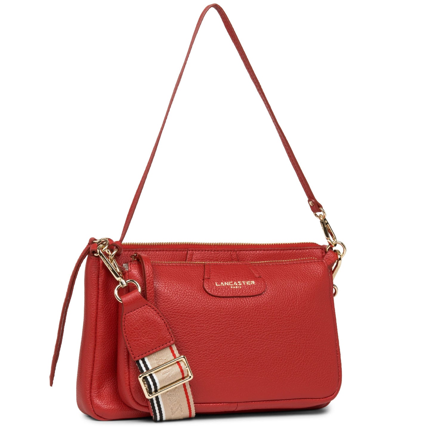 Lancaster Dune Double Pochette Rouge