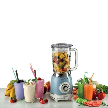 Ariete Vintage Blender Glass+2Mill Cream/Blue 583/25