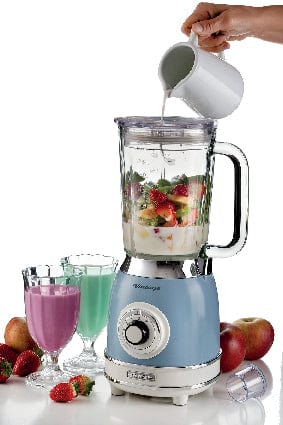 Ariete Vintage Blender Glass+2Mill Cream/Blue 583/25