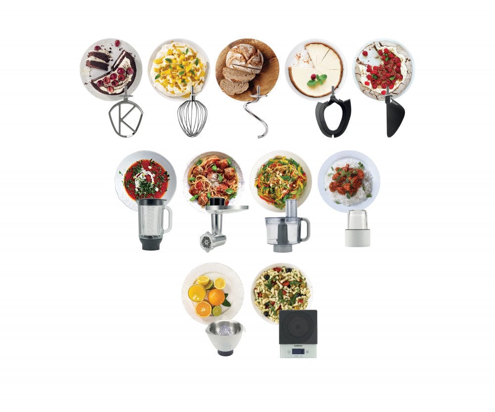 Kenwood 6.7L Titanium Kitchen Machine 1700W, Silver Kvl8472S