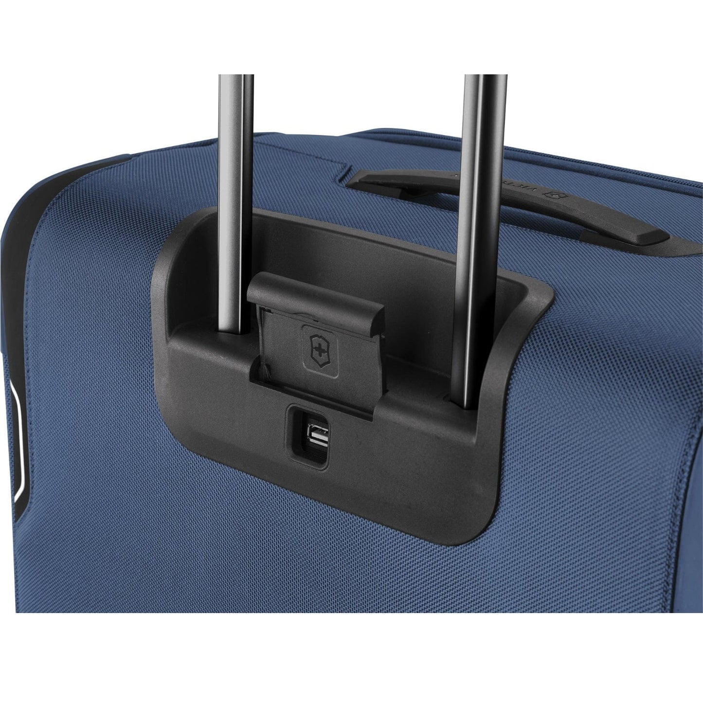 Victorinox Werks Traveler 6.0 55cm Softcase Expandable 4 Double Wheel Cabin Luggage Trolley Blue - 605403