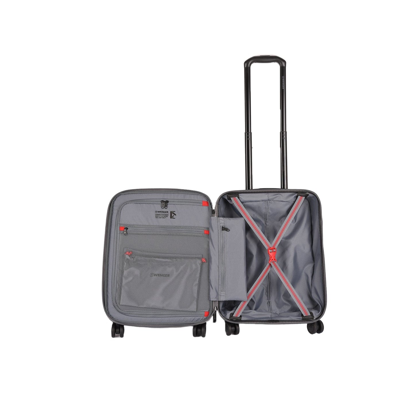 Wenger Motion 3 Piece 54+69+81cm Hardside Expandable Cabin & Check-In Luggage Trolley Set Grey
