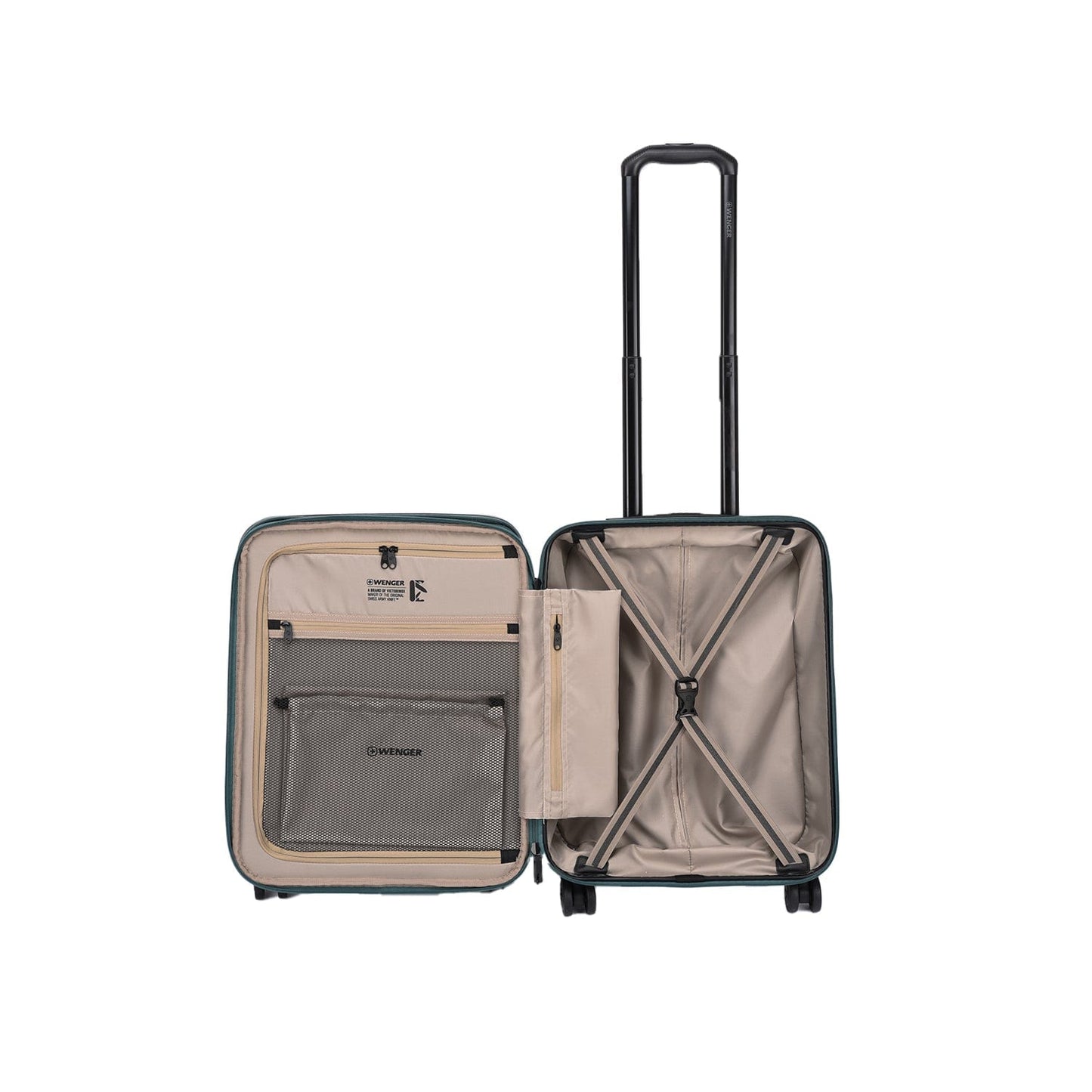 Wenger Motion 3 Piece 54+69+81cm Hardside Expandable Cabin & Check-In Luggage Trolley Set Green