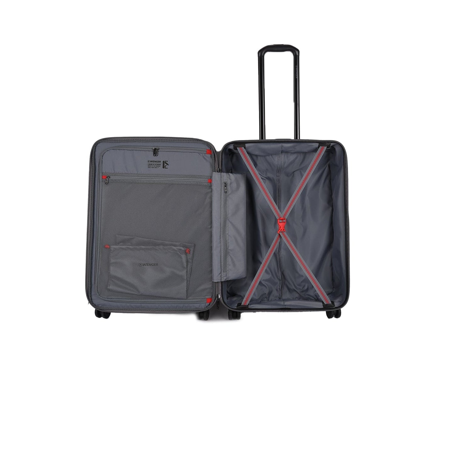 Wenger Motion 3 Piece 54+69+81cm Hardside Expandable Cabin & Check-In Luggage Trolley Set Grey