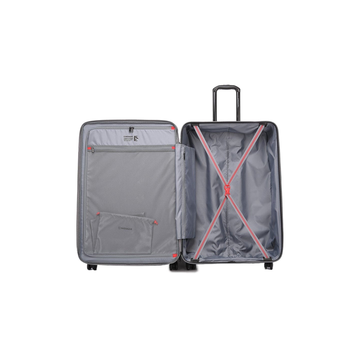 Wenger Motion 3 Piece 54+69+81cm Hardside Expandable Cabin & Check-In Luggage Trolley Set Grey