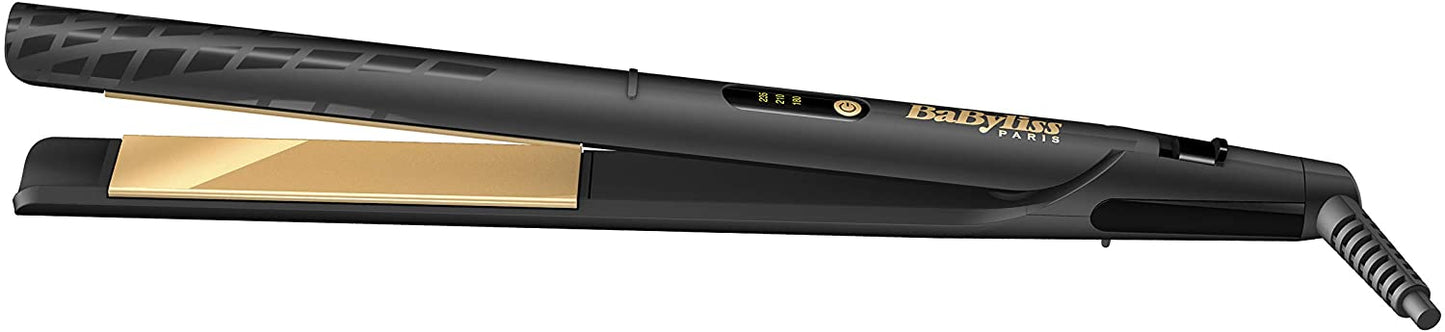Babyliss Babst420Sde Hair Straightener 3 Temperature Led, 24Mm - Gold