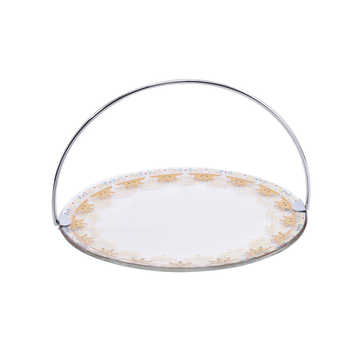DIMLAJ SUROOR GLASS BASKET GOLD - 46603