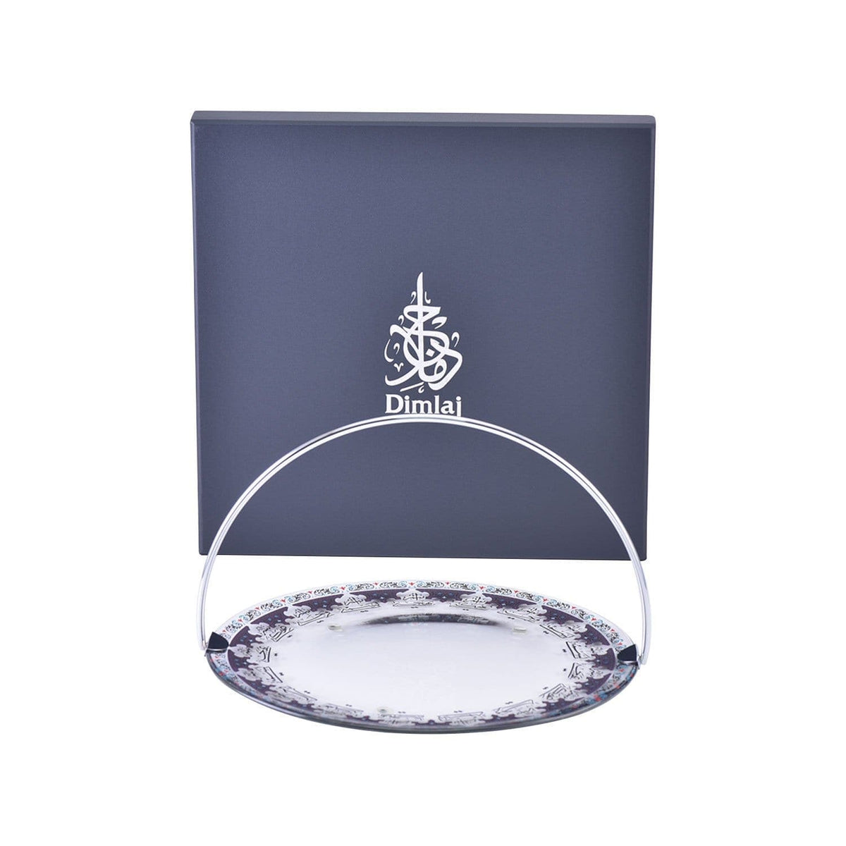 Dimlaj Suroor Glass Basket Platinum - 46624