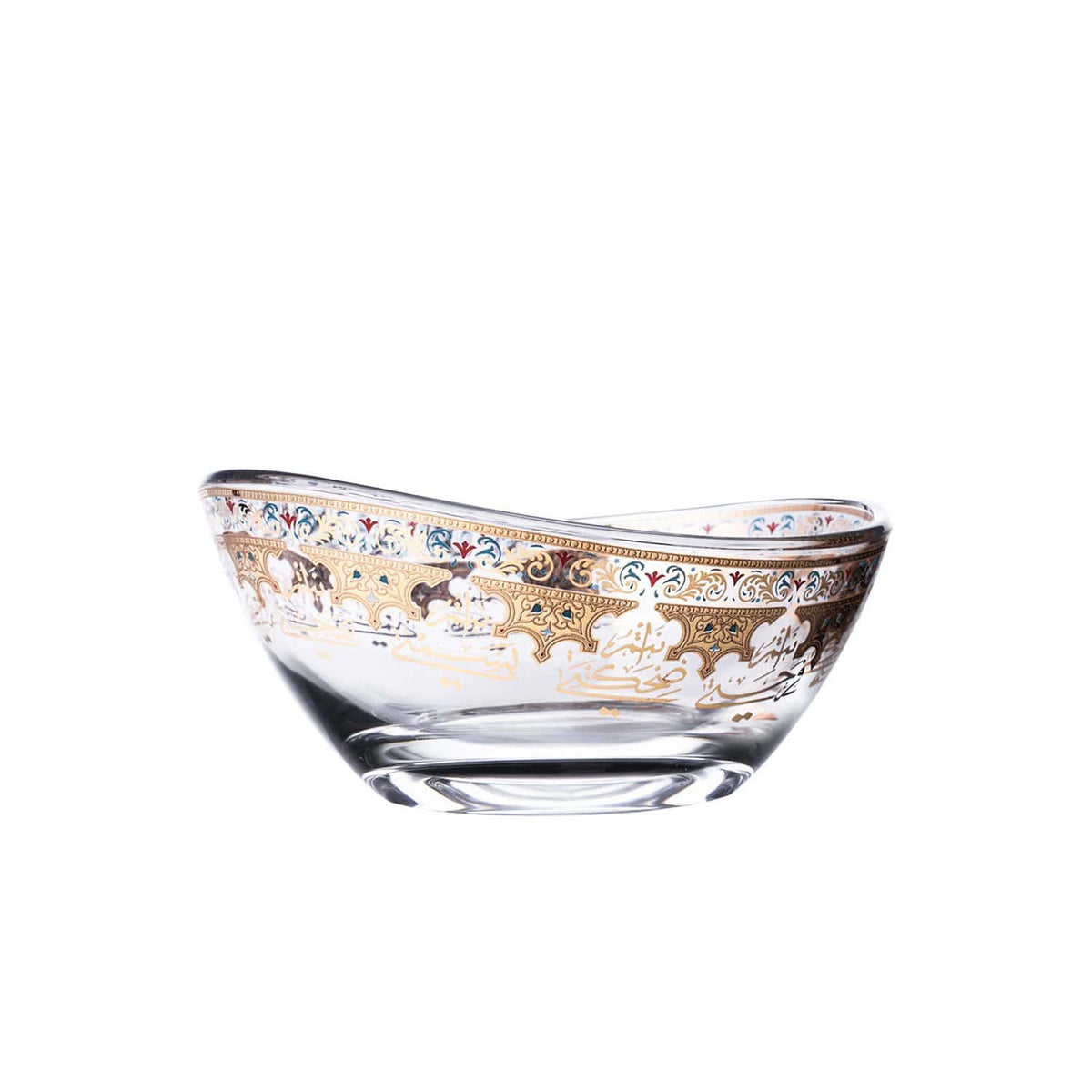 DIMLAJ SUROOR 6PC GLASS BOWL GOLD - 47008