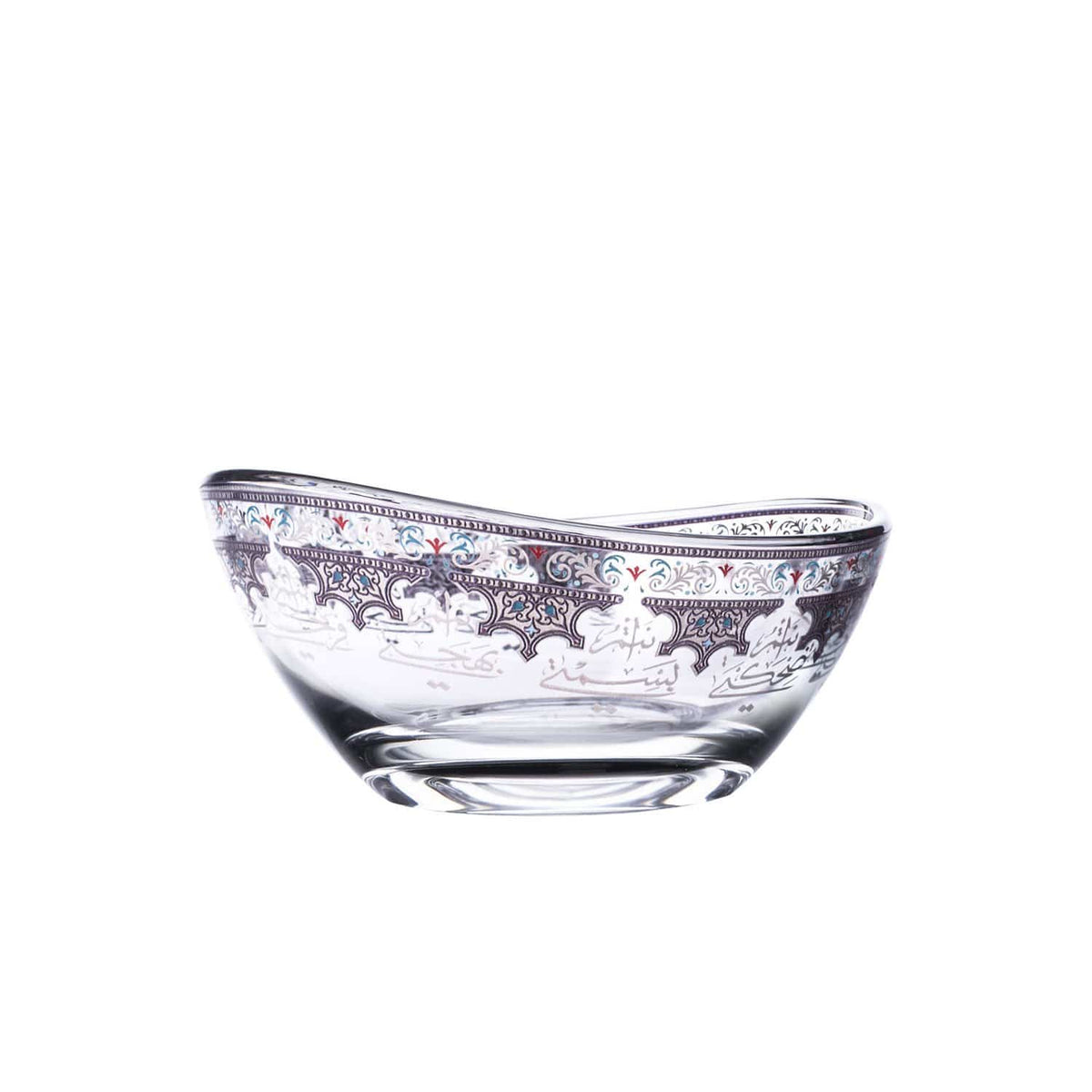 DIMLAJ SUROOR 6PC GLASS BOWL PLATINUM - 47009