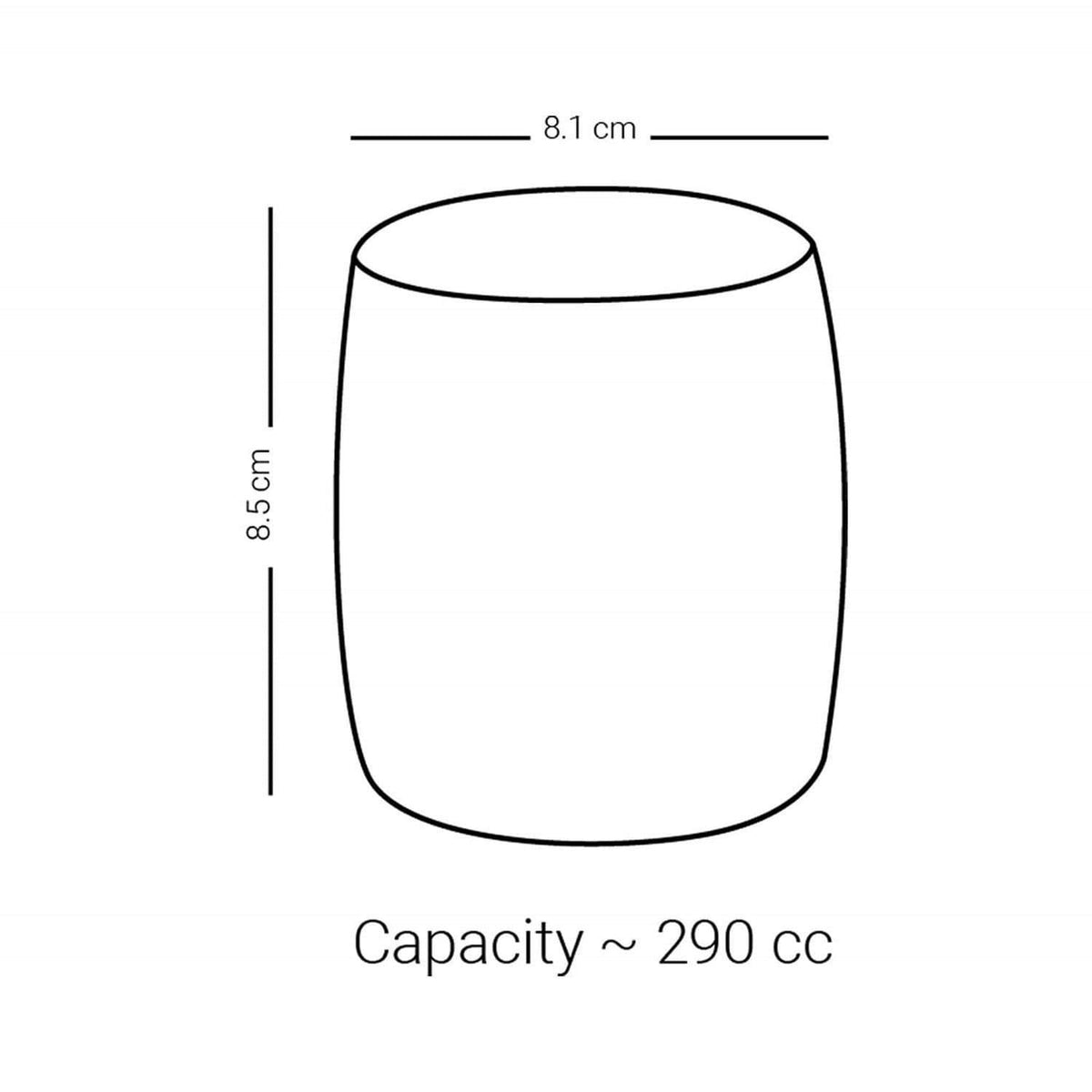 Dimlaj Suroor 47013 Crystal Tumbler Plat/6 - 47013