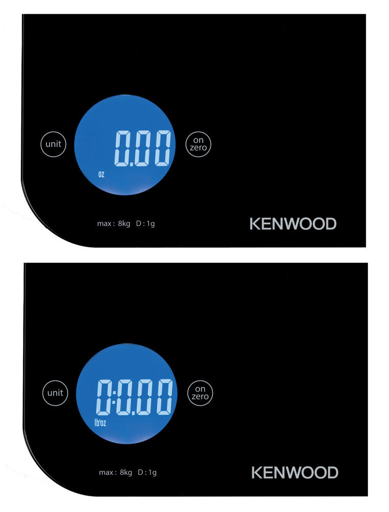 Kenwood Digital Kitchen Scale 5G-8Kg Black, Wep50.000Bk