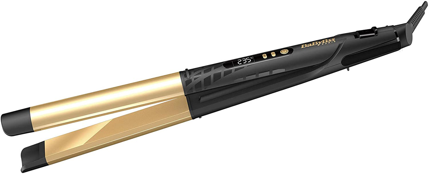 Babyliss St440Sde,Gold Ceramic 25Mm Straightener 3 Temperatures, Gold,