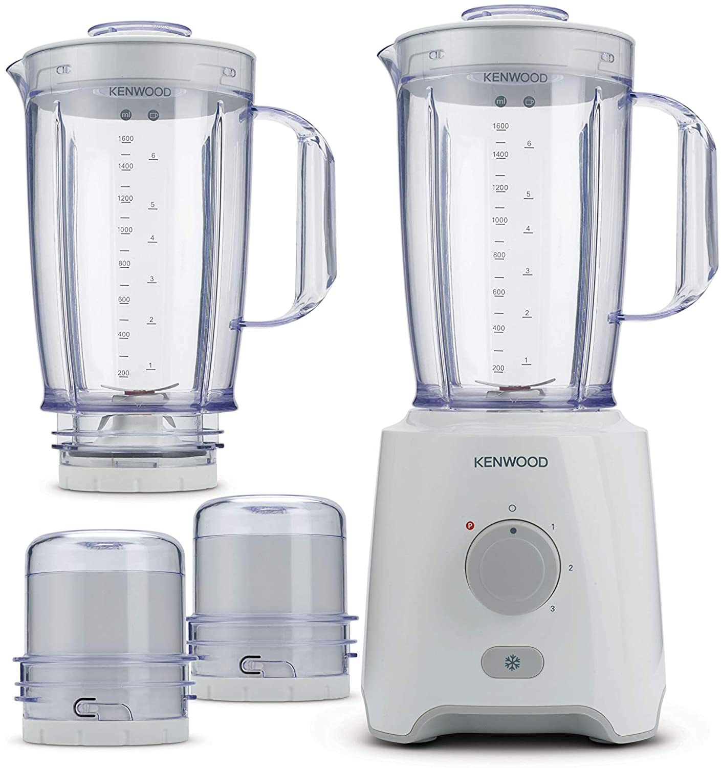 Kenwood Blender With 2Jar + 2Mill Blp406Wh