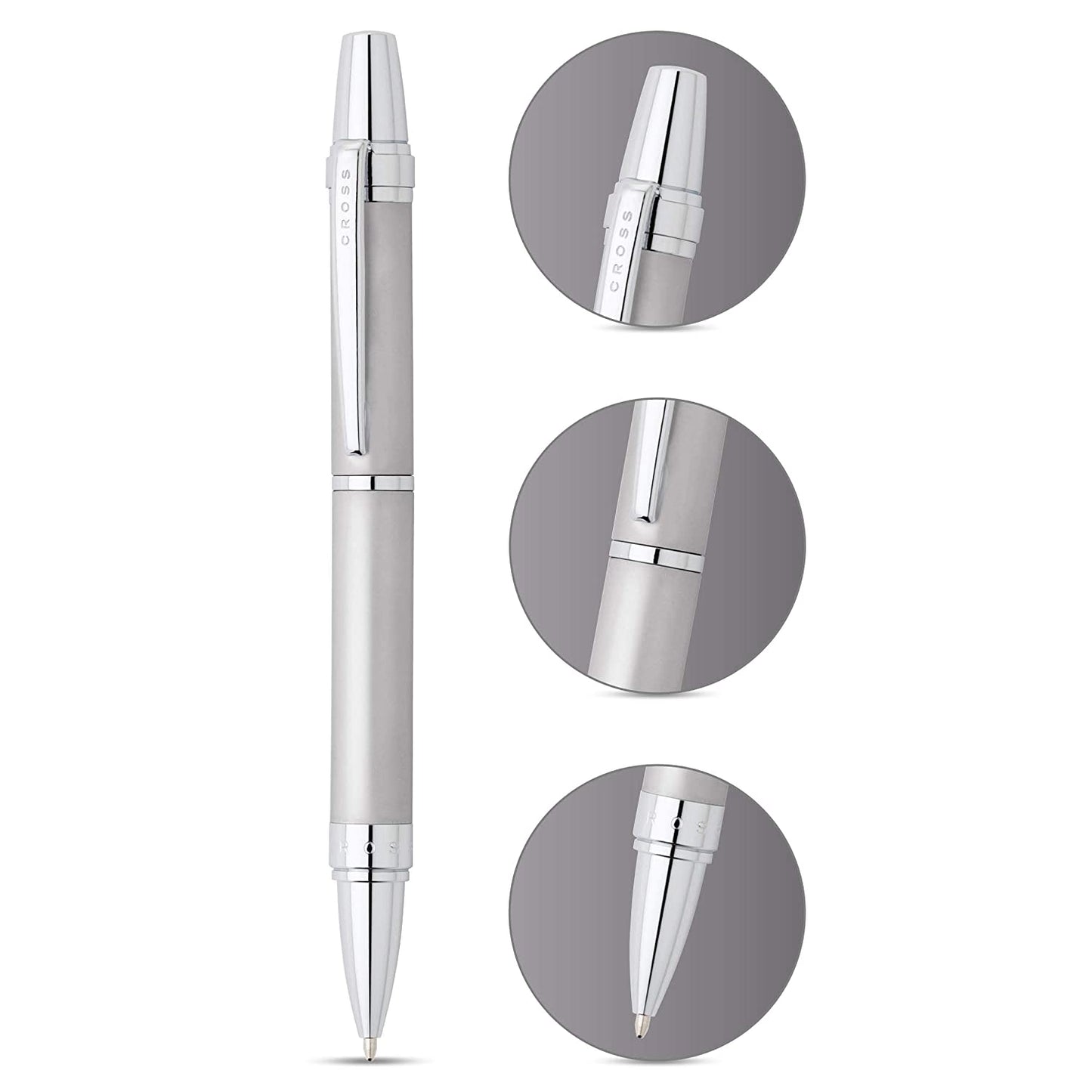 Cross Nile Satin Chrome Ballpoint Pen - At0382G-8