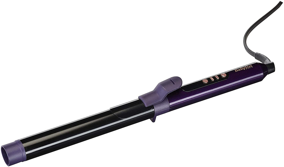 Babyliss Babc625Sde Hair Curling Iron 6 Temperature, 25Mm - Black/Purple