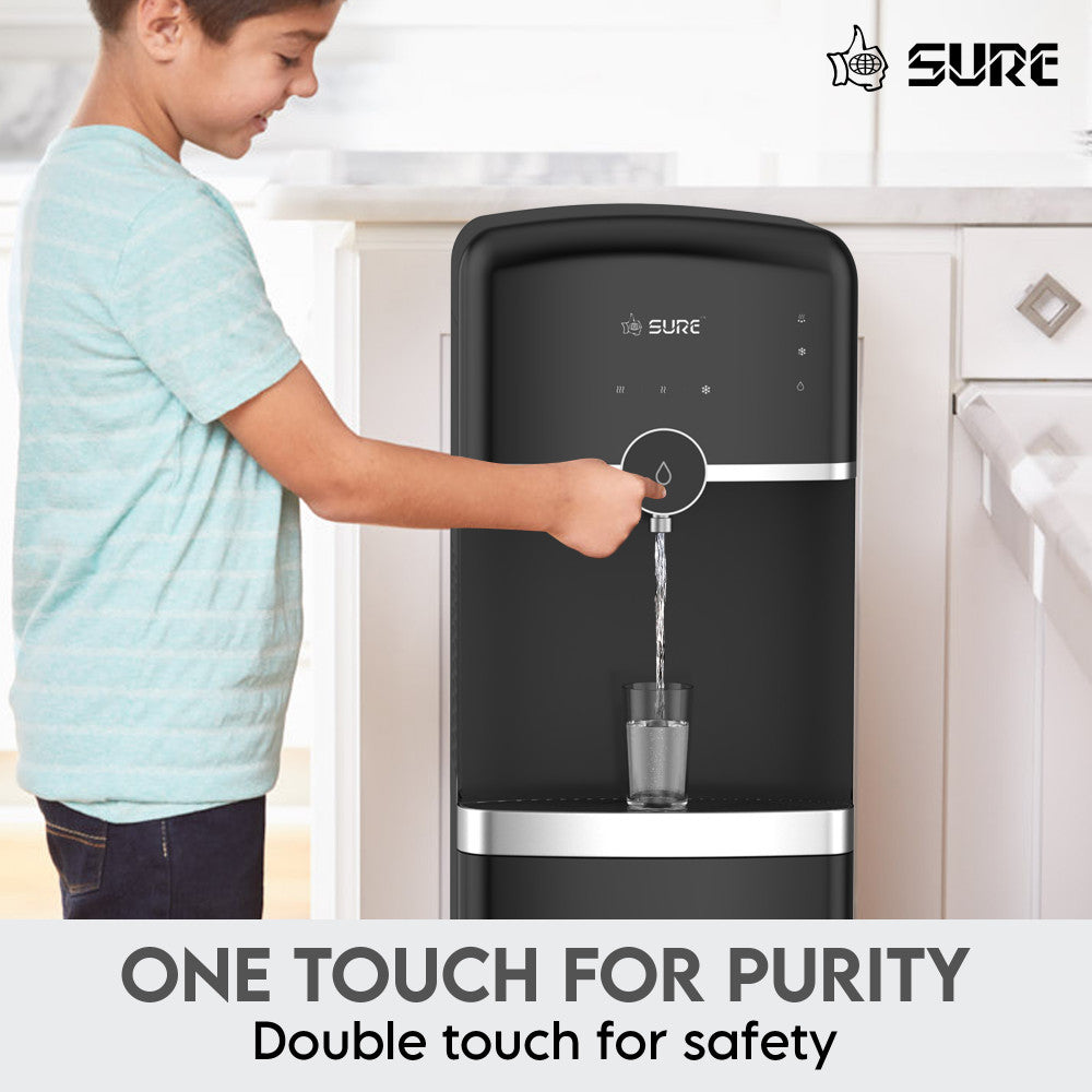 Sure Bottom Loading Water Dispenser, Touch Control, Black - Sbl70