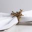 Beaded Floricane Napkin Ring Antq Gld
