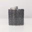 6Oz Hip Flask Blk&Wht Stone 201 S/S