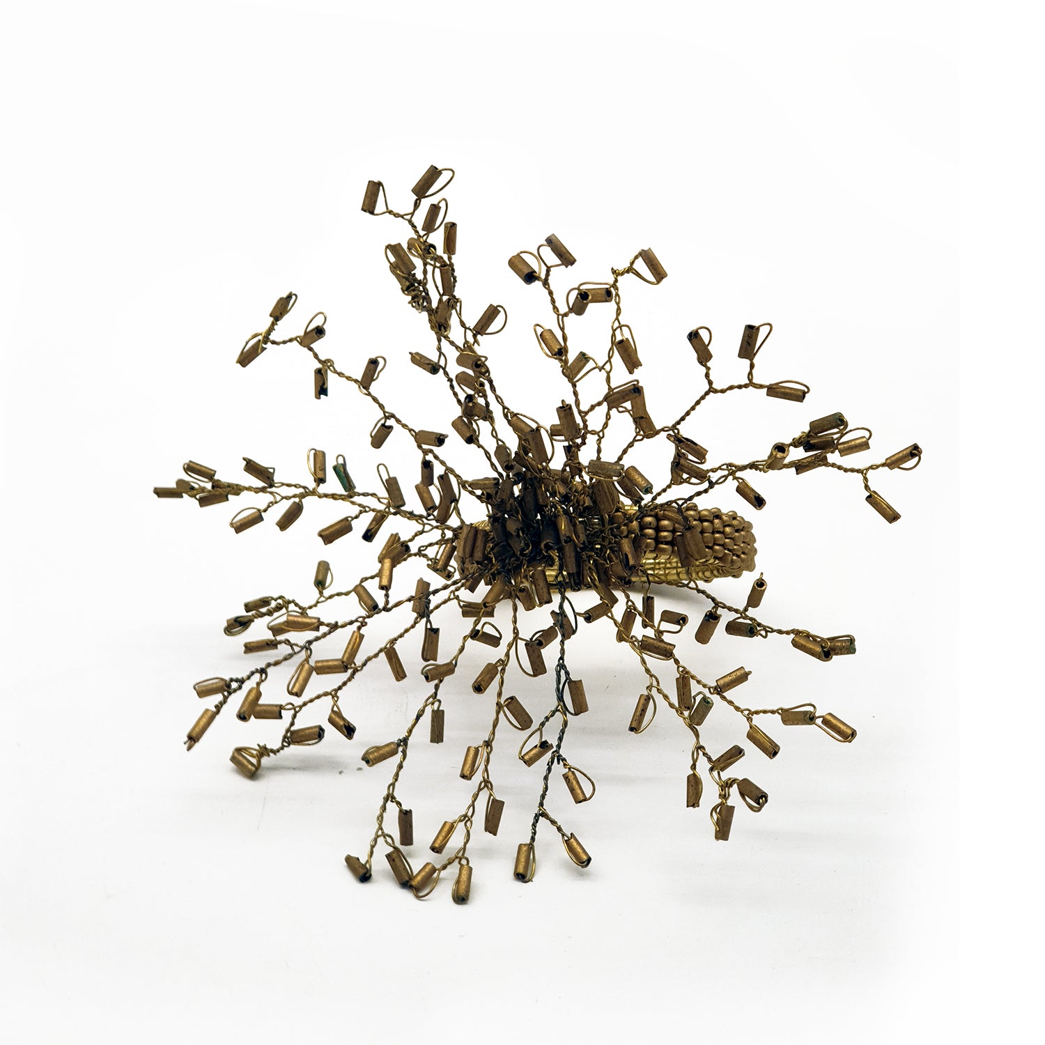 ARVD BEADED NAPKIN RING DUST GOLD