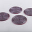 Arvd Beaded Coaster Set/4 Lt Purple 4X4