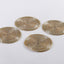 Arvd Beaded Coaster Set/4 Chmpg Gold 4X4