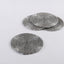 Arvd Beaded Coaster Set/4 Silver 4X4