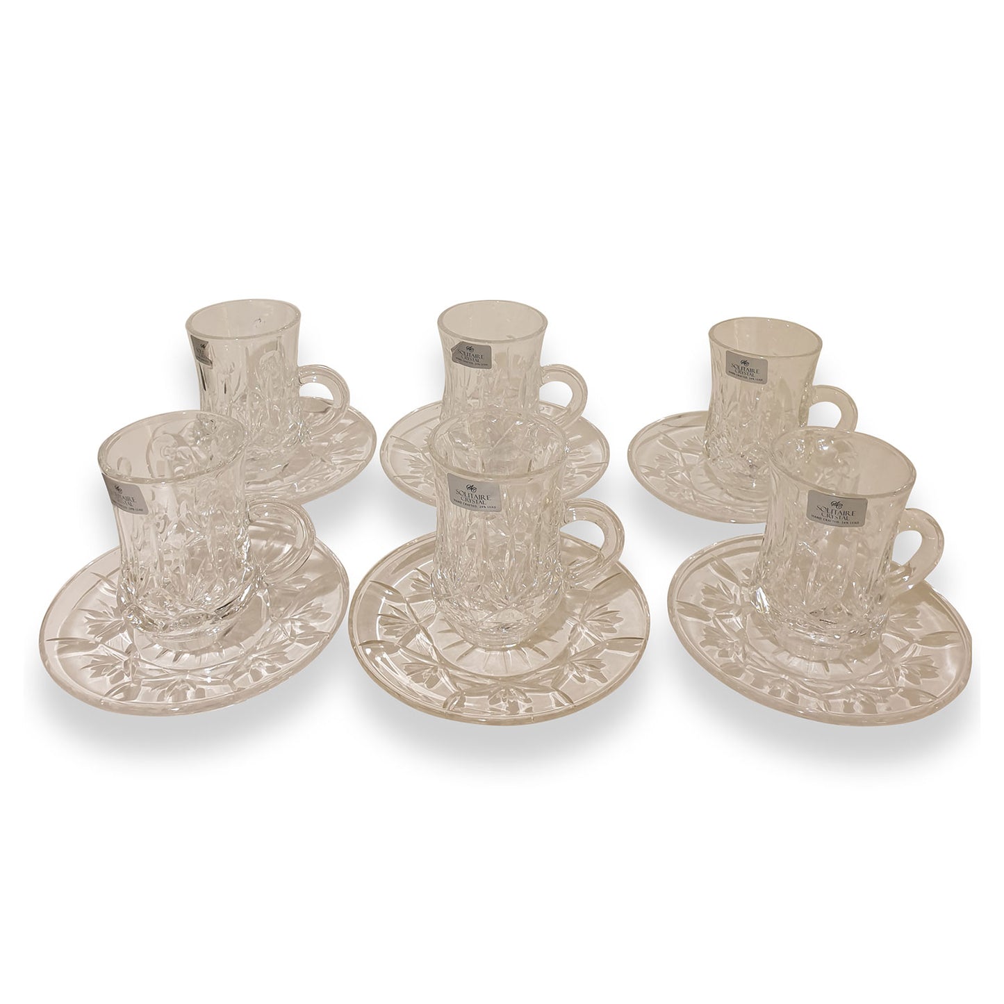 LA OPALA SOLITAIRE 12PC TEA CUP AND SAUCER - LOPA8000045