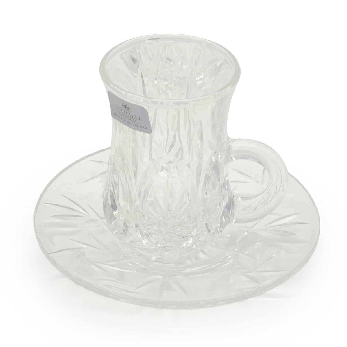 LA OPALA SOLITAIRE 12PC TEA CUP AND SAUCER