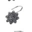 Avanti Braided Medallion Shower Curtain Hooks Silver
