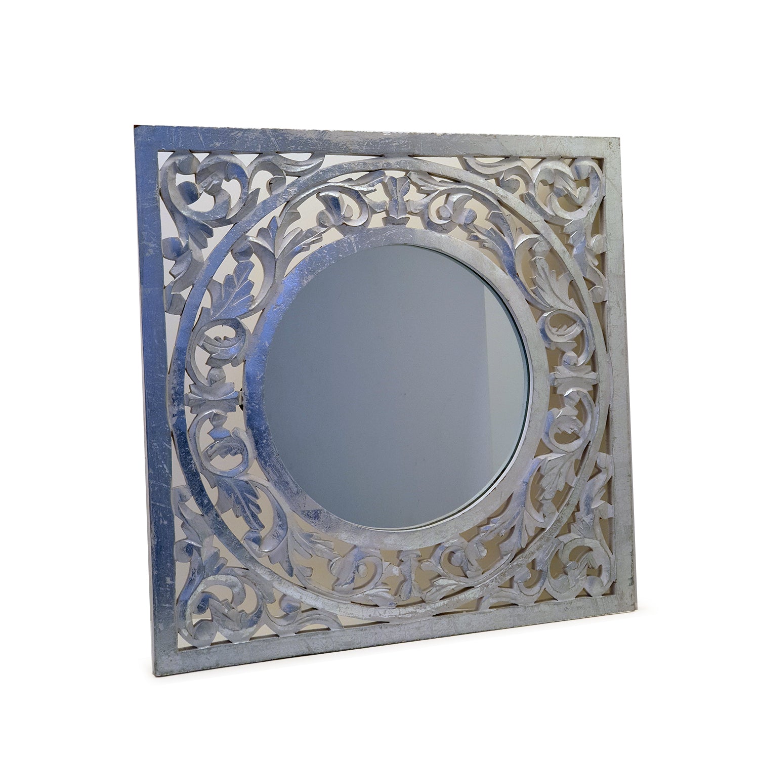 LEV MIRROR MDF/GLASS HM SILVER 58X1.6X58CM