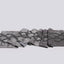 Arvd Rect Velvet/Gls Beaded Runner Sil/Gry 182X33