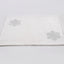 Arvd Rect Foil Print Placemat Wht/Sil 48X33