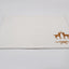 Arvd Rect Shape Foil Print Placemat Wht/Gld 48X33