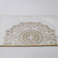 Foil-5 Slub Velvet Placemat Ivory/Gold 33X48