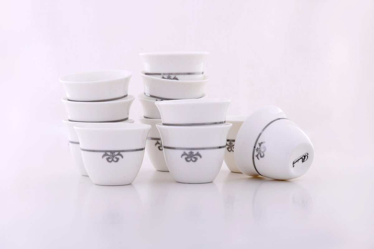 SC012B 12PC CAWA CUPS BC GRN GOLD LINE