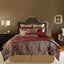 Roena 8Pc Bedding Set King Burgundy